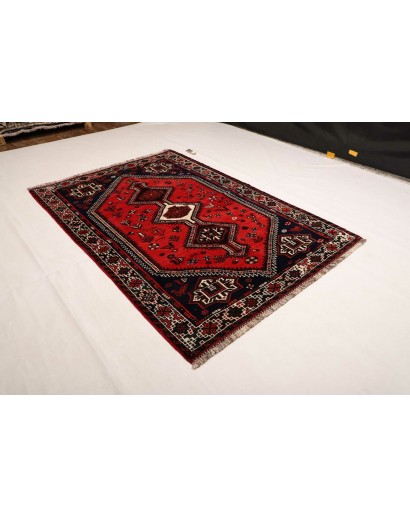 Tappeto Shiraz Persia arancione bianco 163x235