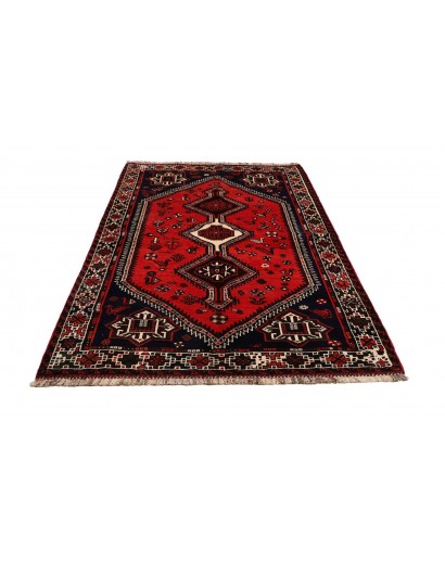 Tappeto Shiraz Persia arancione bianco 163x235