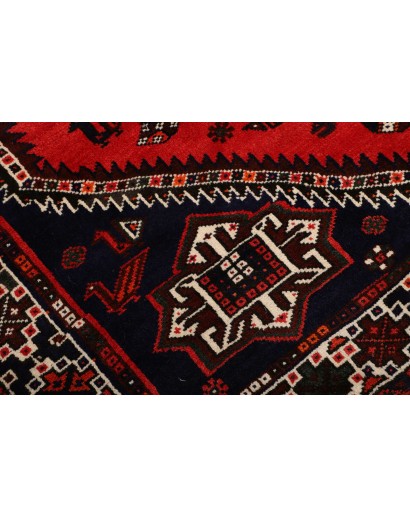 Tappeto Shiraz Persia arancione bianco 163x235