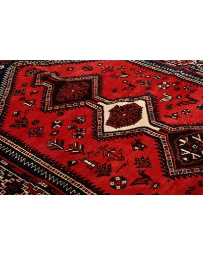 Tappeto Shiraz Persia arancione bianco 163x235