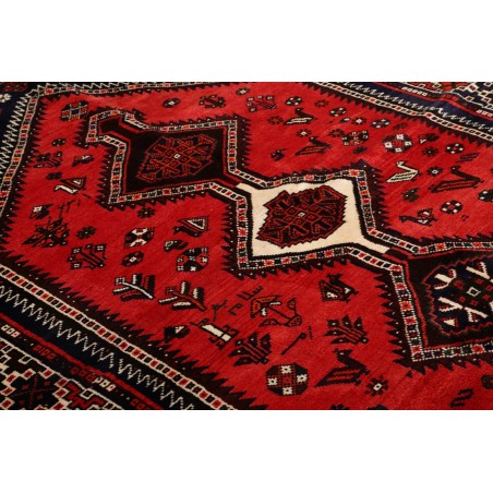 Tappeto Shiraz Persia arancione bianco 163x235