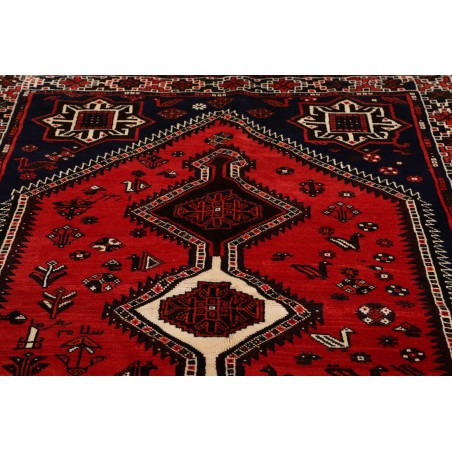 Tappeto Shiraz Persia arancione bianco 163x235
