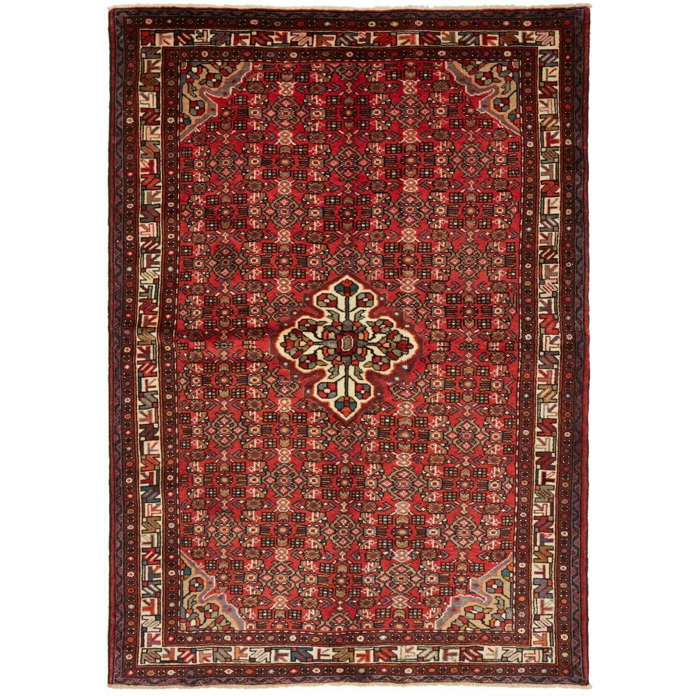 Tappeto Hamadan Persia marrone 160x228 Tappeto Hamadan Persia marrone 160x228