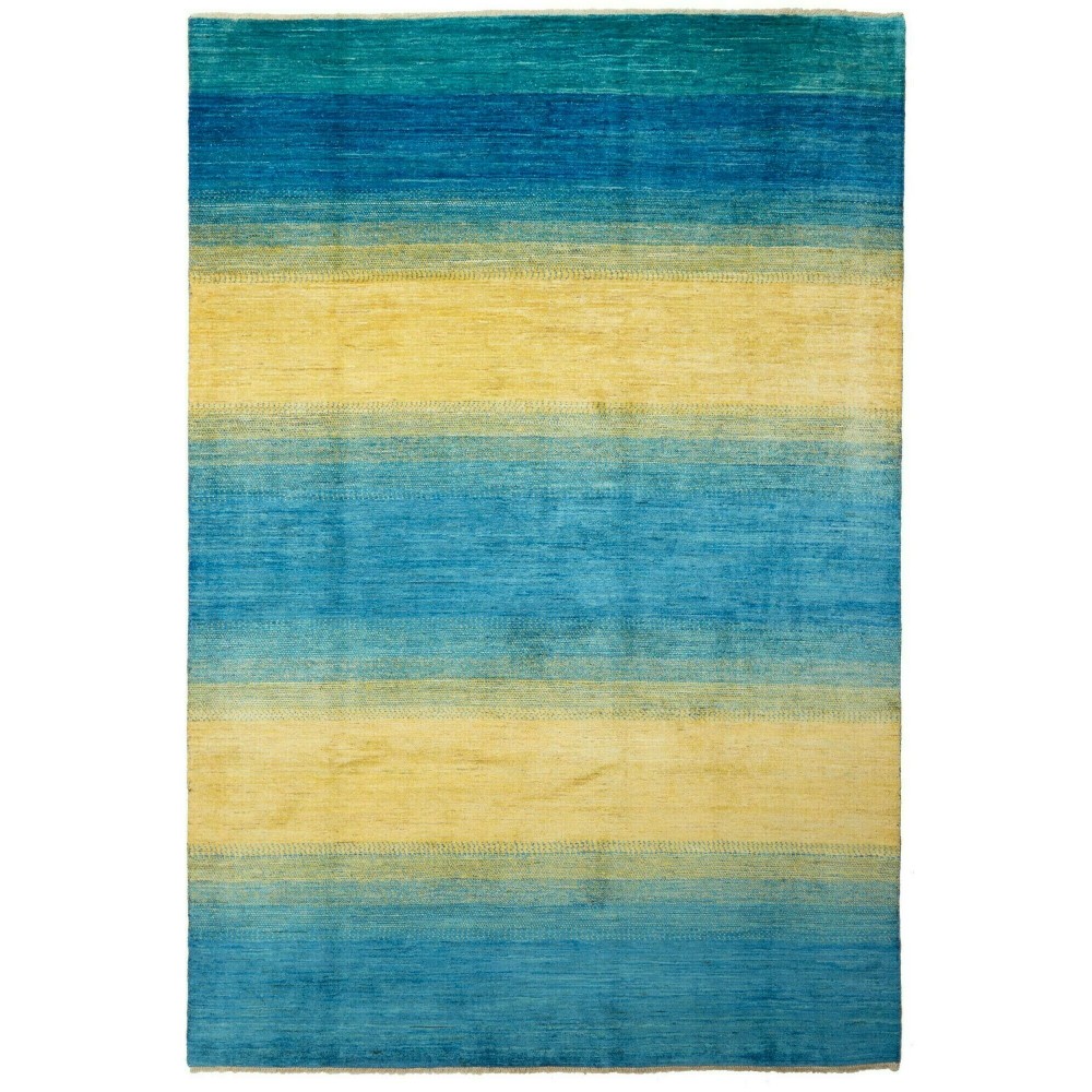 Tappeto Shayan Pakistan blu marrone 199x292