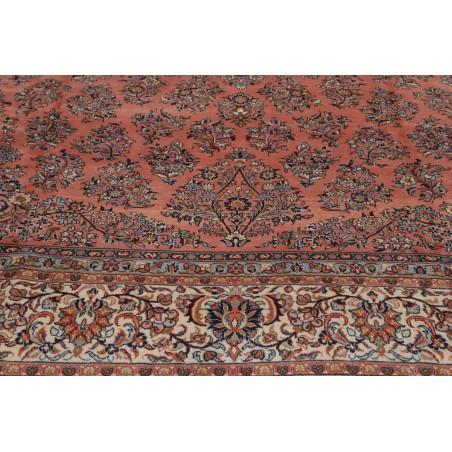 Tappeto Sarough Persia azzurro bianco 338x486