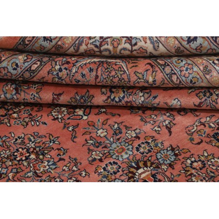 Tappeto Sarough Persia azzurro bianco 338x486