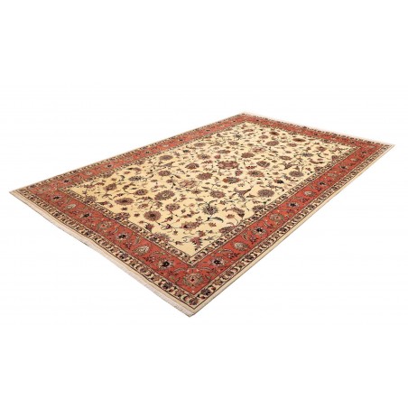 Tappeto Tabriz 50 Raj Persia giallo grigio 202x308