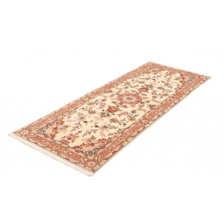 Tappeto Tabriz 50 Raj Persia giallo arancione 77x207