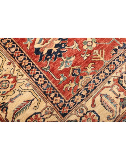 Tappeto Kazak Fine Pakistan rosso grigio 248x322