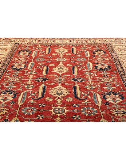 Tappeto Kazak Fine Pakistan rosso grigio 248x322