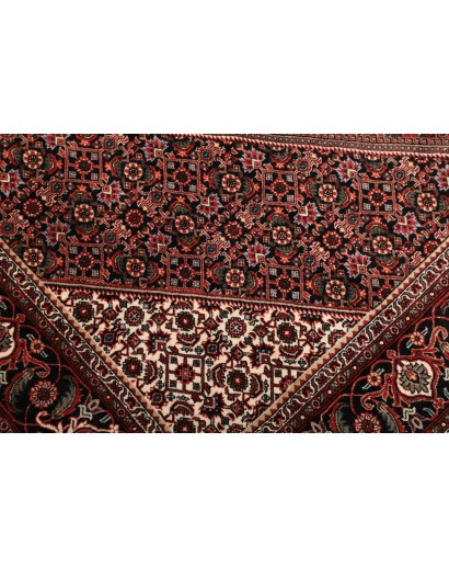 Tappeto Bidjar con seta Persia grigio viola 168x246