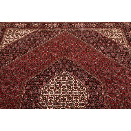 Tappeto Bidjar con seta Persia grigio viola 168x246