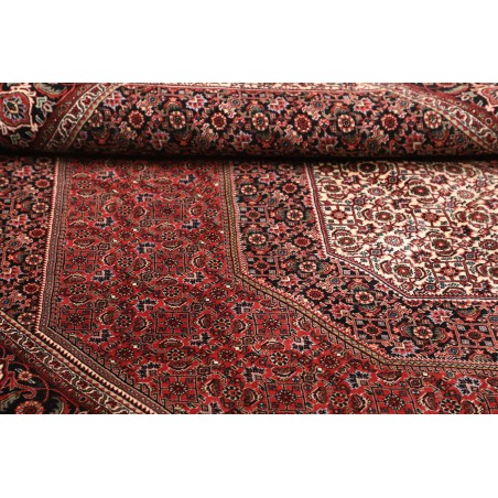 Tappeto Bidjar con seta Persia grigio viola 168x246