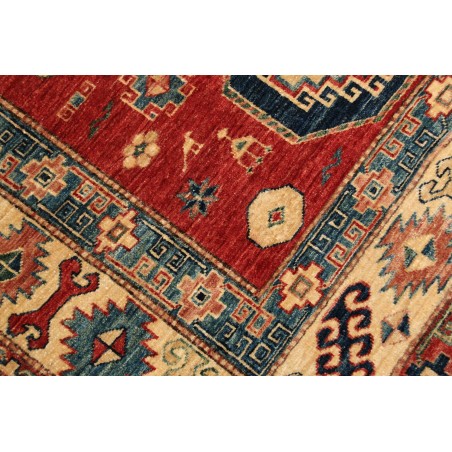 Tappeto Kazak Fine Pakistan rosso grigio 148x191