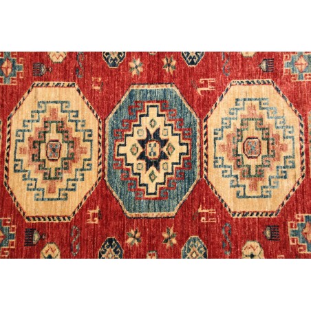 Tappeto Kazak Fine Pakistan rosso grigio 148x191