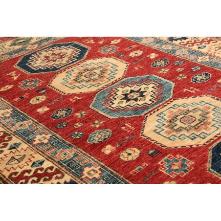 Tappeto Kazak Fine Pakistan rosso grigio 148x191