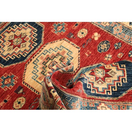 Tappeto Kazak Fine Pakistan rosso grigio 148x191