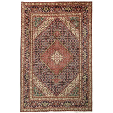 Tappeto Tabriz Persia marrone giallo 200x303