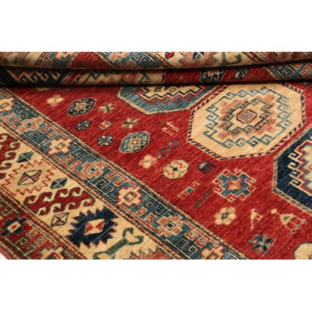 Tappeto Kazak Fine Pakistan rosso grigio 148x191