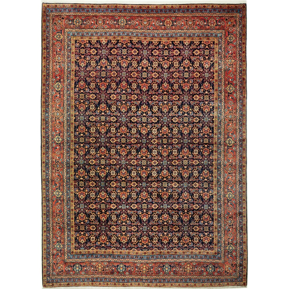 Tappeto Sarough Persia marrone blu 260x360 Tappeto Sarough Persia marrone blu 260x360