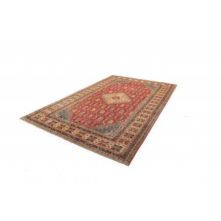 Tappeto Kazak Fine Pakistan marrone grigio 204x308