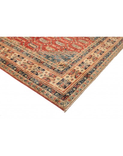 Tappeto Kazak Fine Pakistan marrone grigio 204x308