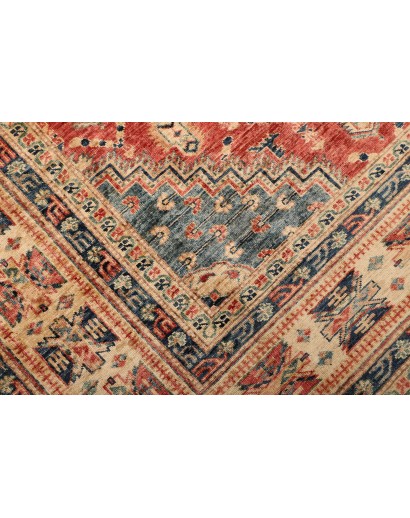 Tappeto Kazak Fine Pakistan marrone grigio 204x308