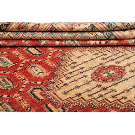 Tappeto Kazak Fine Pakistan marrone grigio 204x308