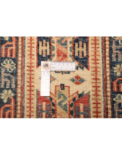 Tappeto Kazak Fine Pakistan marrone grigio 204x308