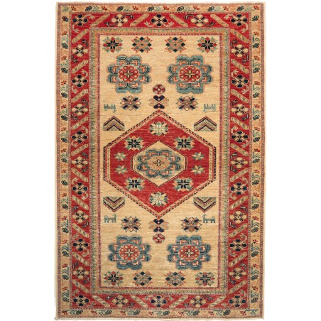 Tappeto Kazak Fine Pakistan marrone grigio 102x155