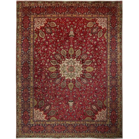 Tappeto Tabriz Persia marrone 302x390