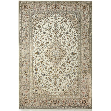 Tappeto Kashan Persia beige verde 195x293