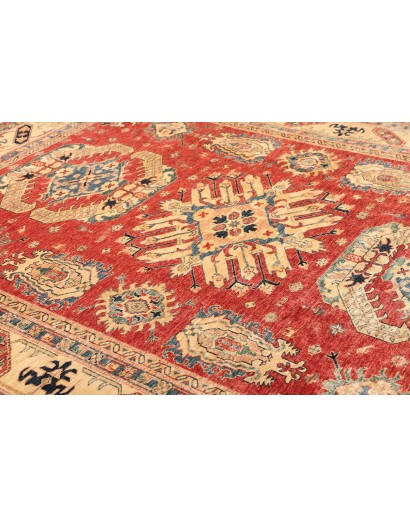 Tappeto Kazak Fine Pakistan marrone grigio 240x314