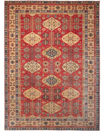 Tappeto Kazak Fine Pakistan rosso marrone 274x374