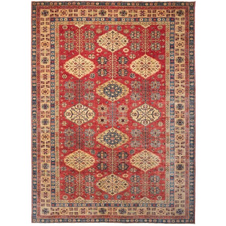Tappeto Kazak Fine Pakistan rosso marrone 274x374