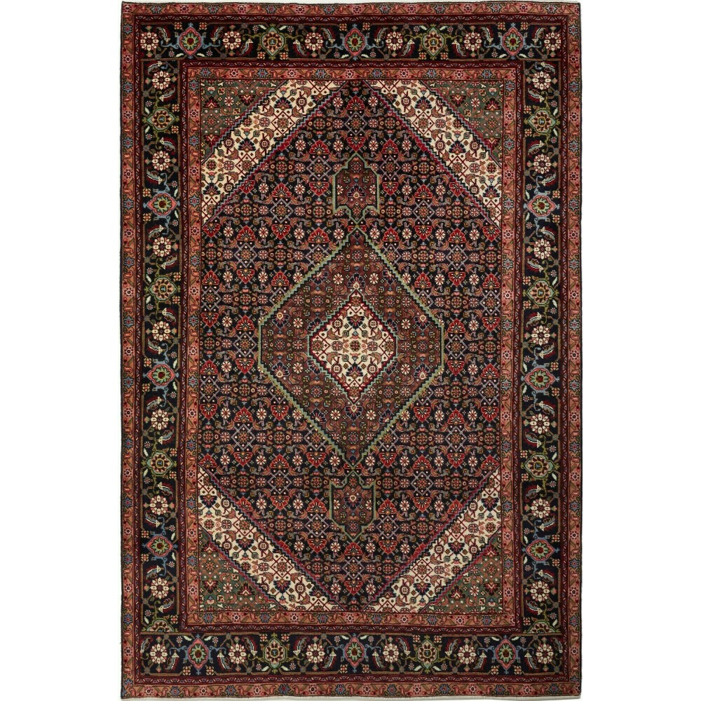 Tappeto Tabriz Persia grigio marrone 200x303 Tappeto Tabriz Persia grigio marrone 200x303