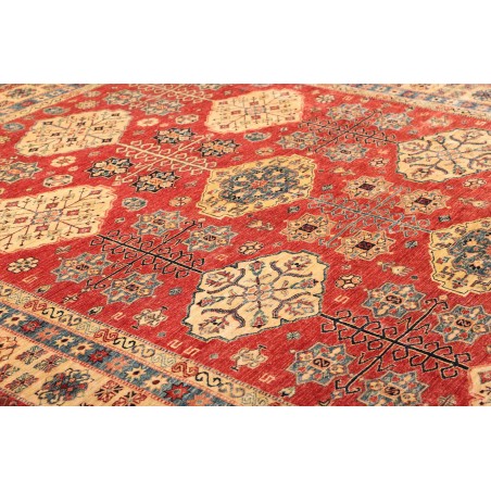Tappeto Kazak Fine Pakistan rosso marrone 274x374