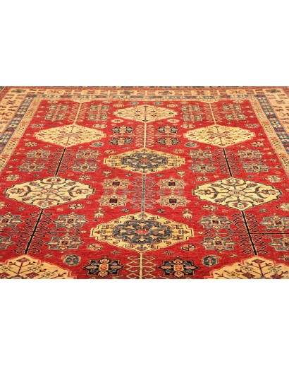 Tappeto Kazak Fine Pakistan rosso marrone 274x374
