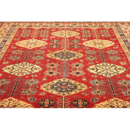 Tappeto Kazak Fine Pakistan rosso marrone 274x374