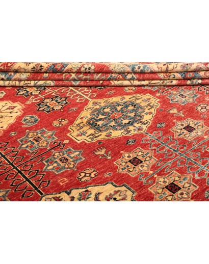 Tappeto Kazak Fine Pakistan rosso marrone 274x374