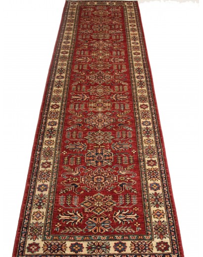 Tappeto Kazak Fine Pakistan marrone grigio 80x294