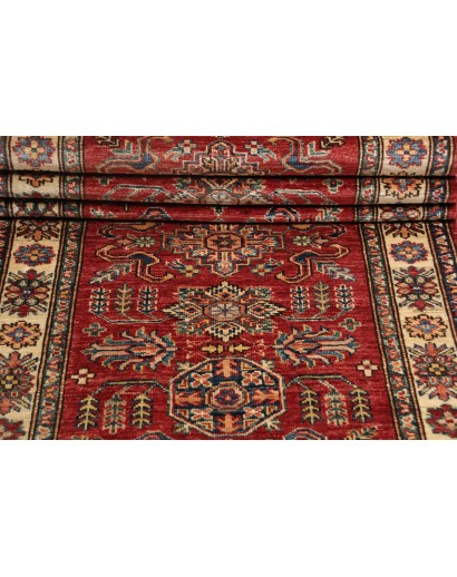 Tappeto Kazak Fine Pakistan marrone grigio 80x294