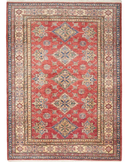 Tappeto Kazak Fine Pakistan marrone giallo 149x204