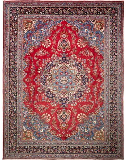 Tappeto Sabzevar Persia marrone grigio 290x390