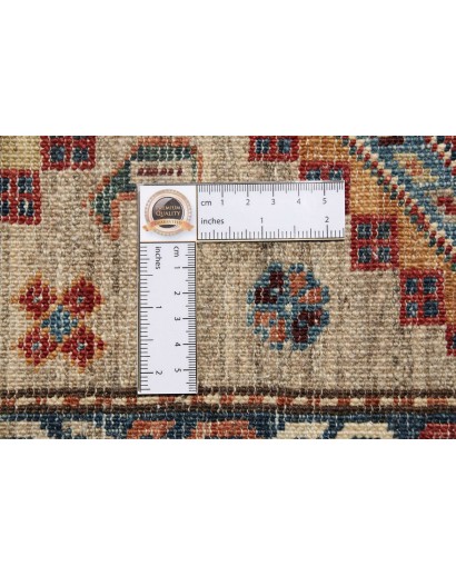 Tappeto Kazak Fine Pakistan bianco grigio 77x309