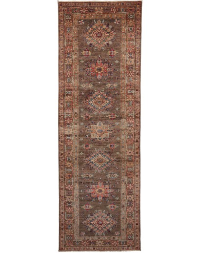 Tappeto Kazak Fine Pakistan azzurro marrone 85x256