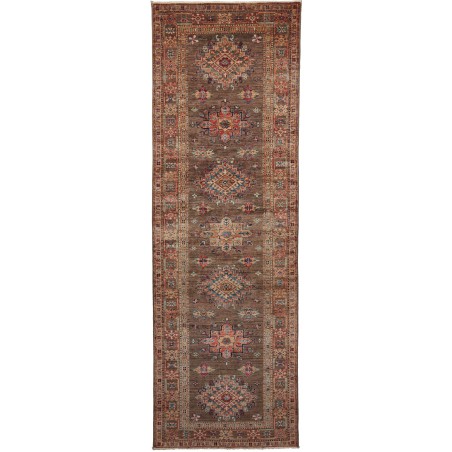 Tappeto Kazak Fine Pakistan azzurro marrone 85x256