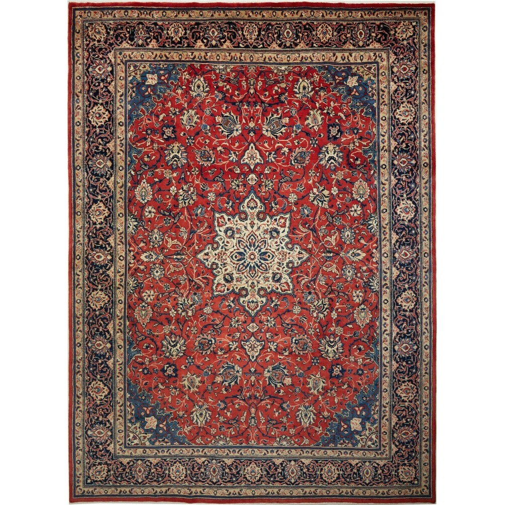 Tappeto Sarough Persia marrone beige 277x380 Tappeto Sarough Persia marrone beige 277x380