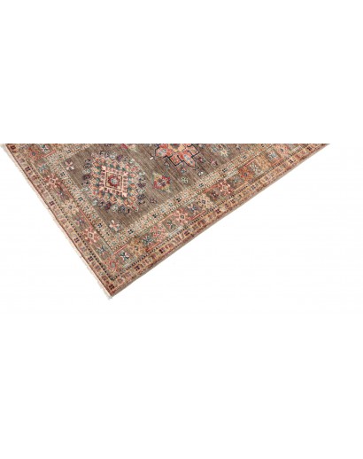 Tappeto Kazak Fine Pakistan azzurro marrone 85x256