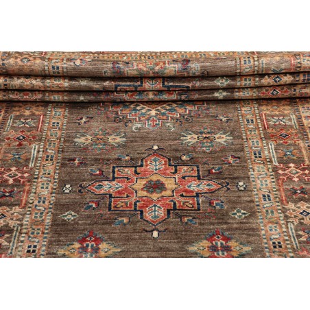 Tappeto Kazak Fine Pakistan azzurro marrone 85x256